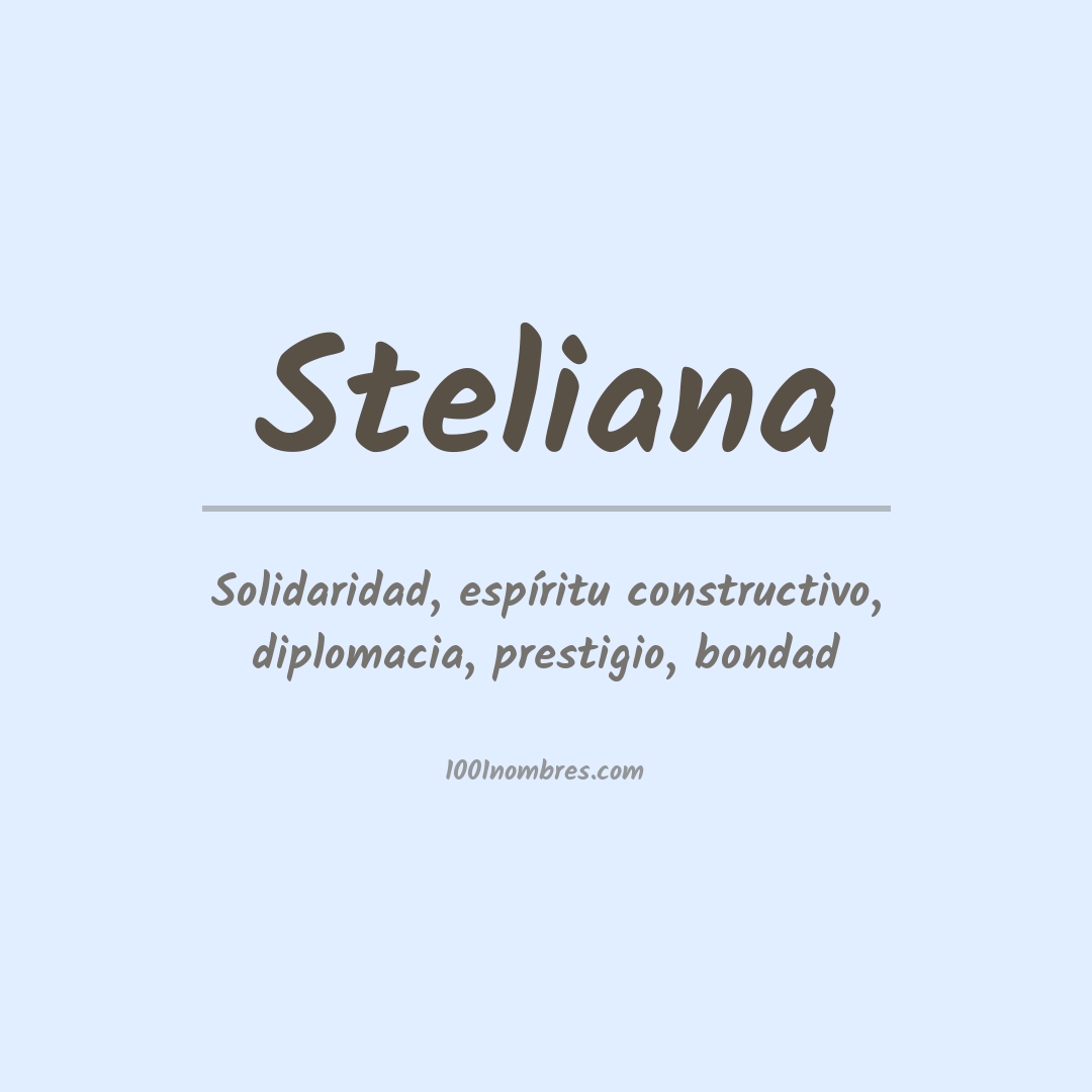 Significado del nombre Steliana