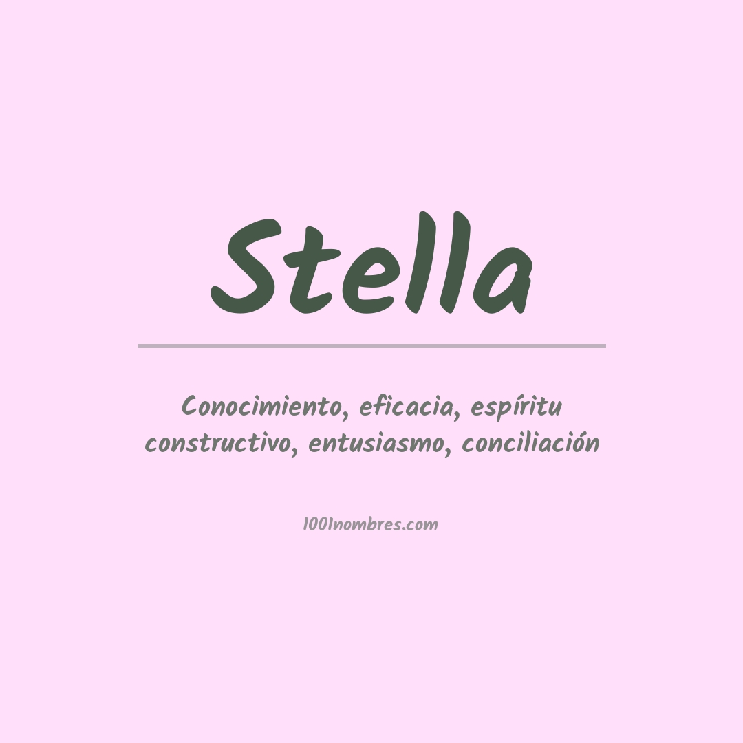 Significado del nombre Stella