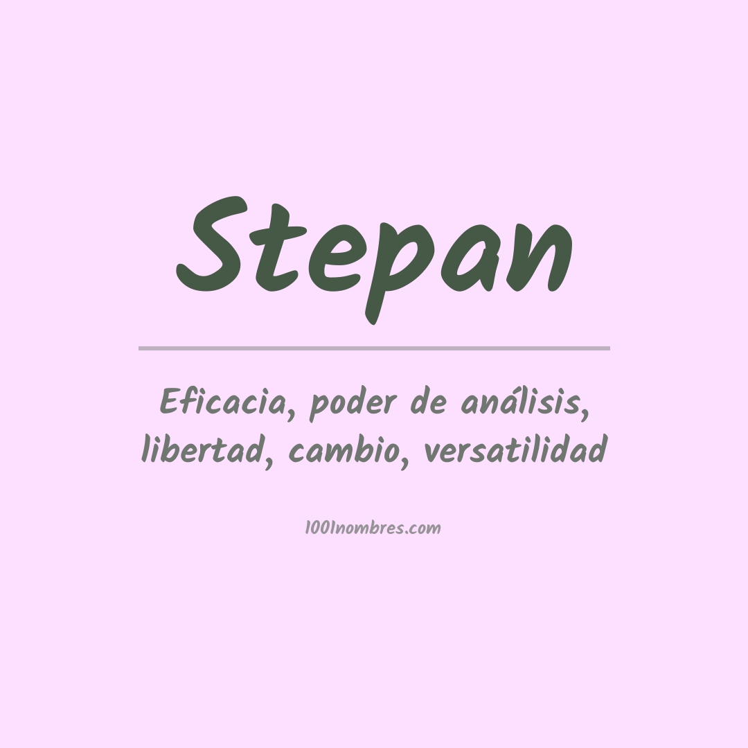 Significado del nombre Stepan