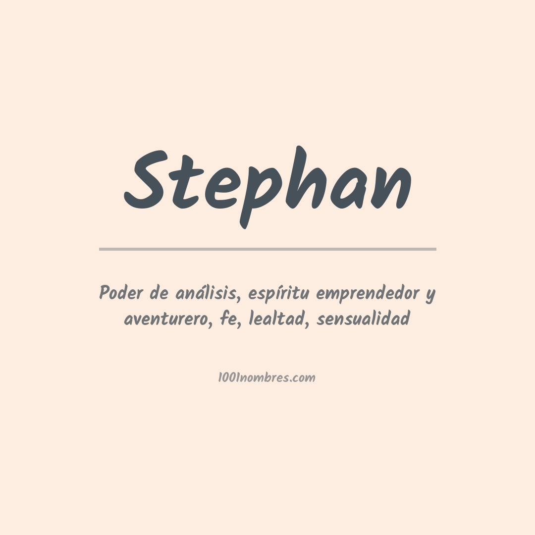 Significado del nombre Stephan