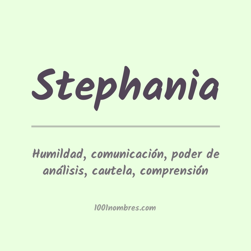 Significado del nombre Stephania