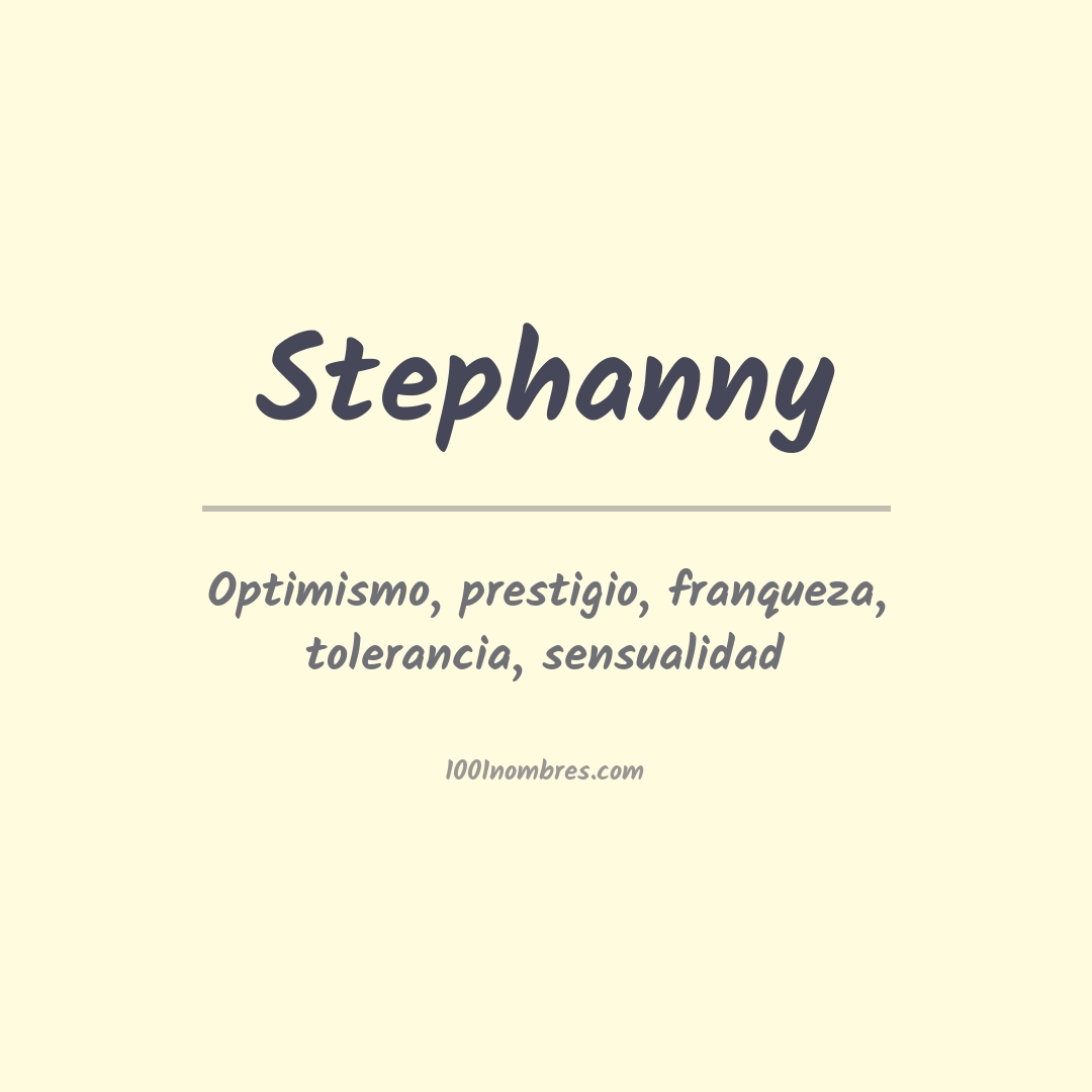 Significado del nombre Stephanny