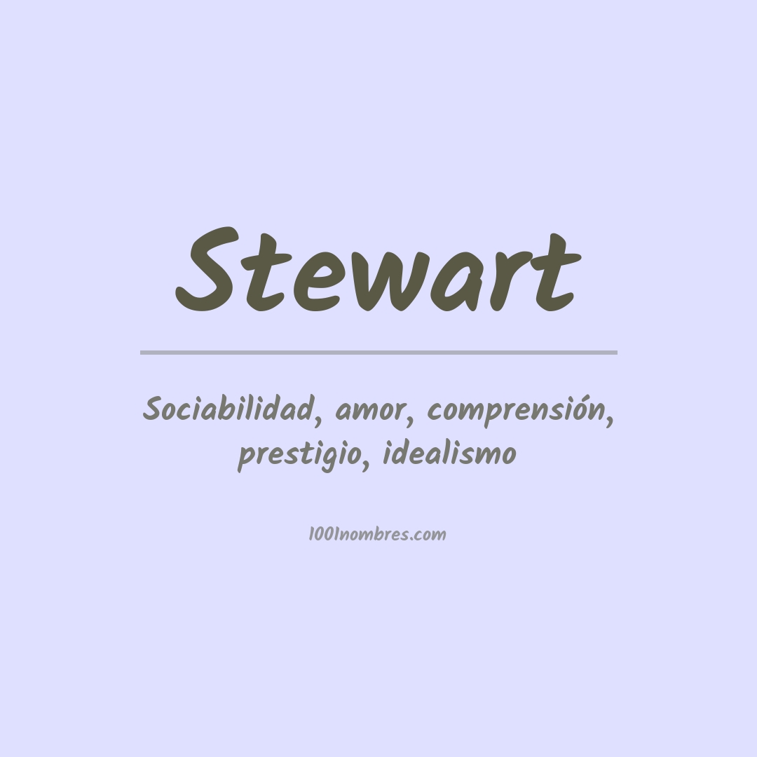 Significado del nombre Stewart