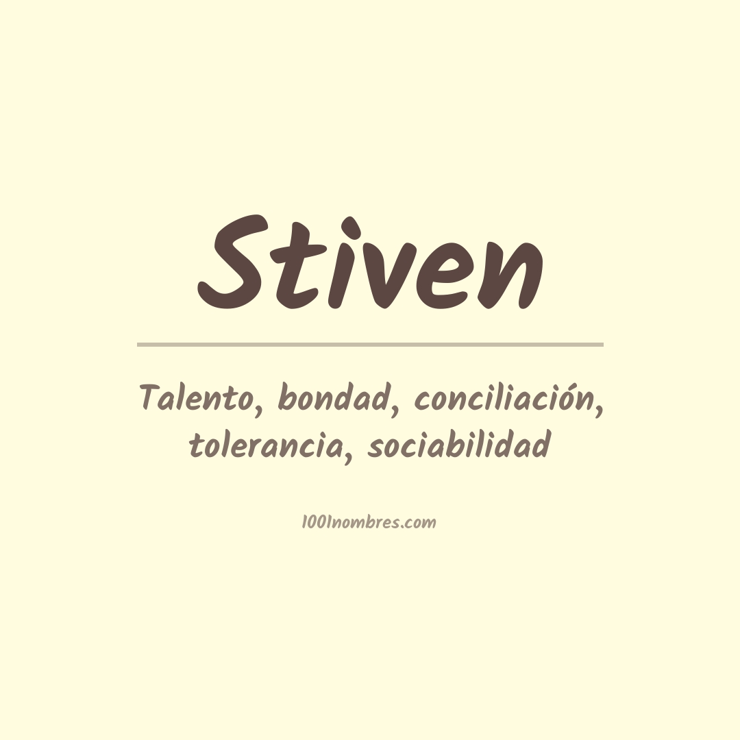 Significado del nombre Stiven