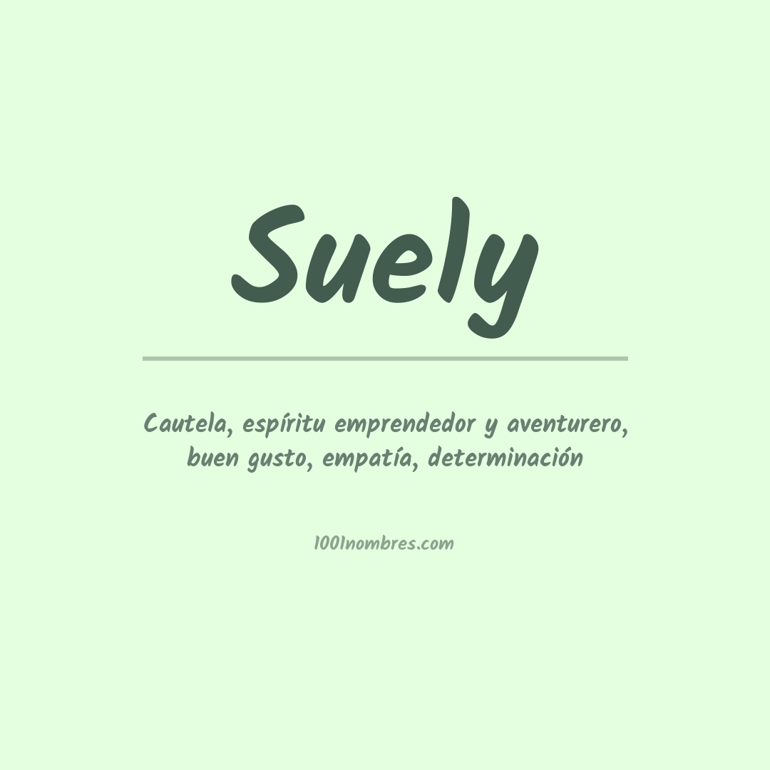 Significado del nombre Suely