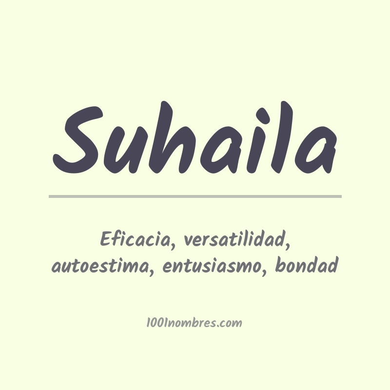 Significado del nombre Suhaila Significado del nombre Suhaila