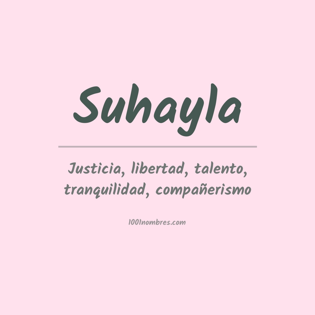 Significado del nombre Suhayla