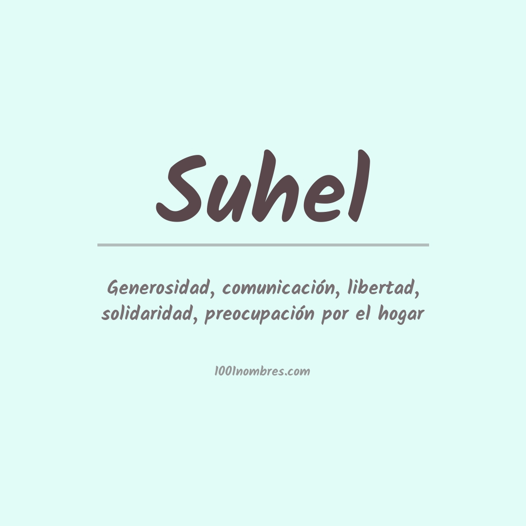 Significado del nombre Suhel