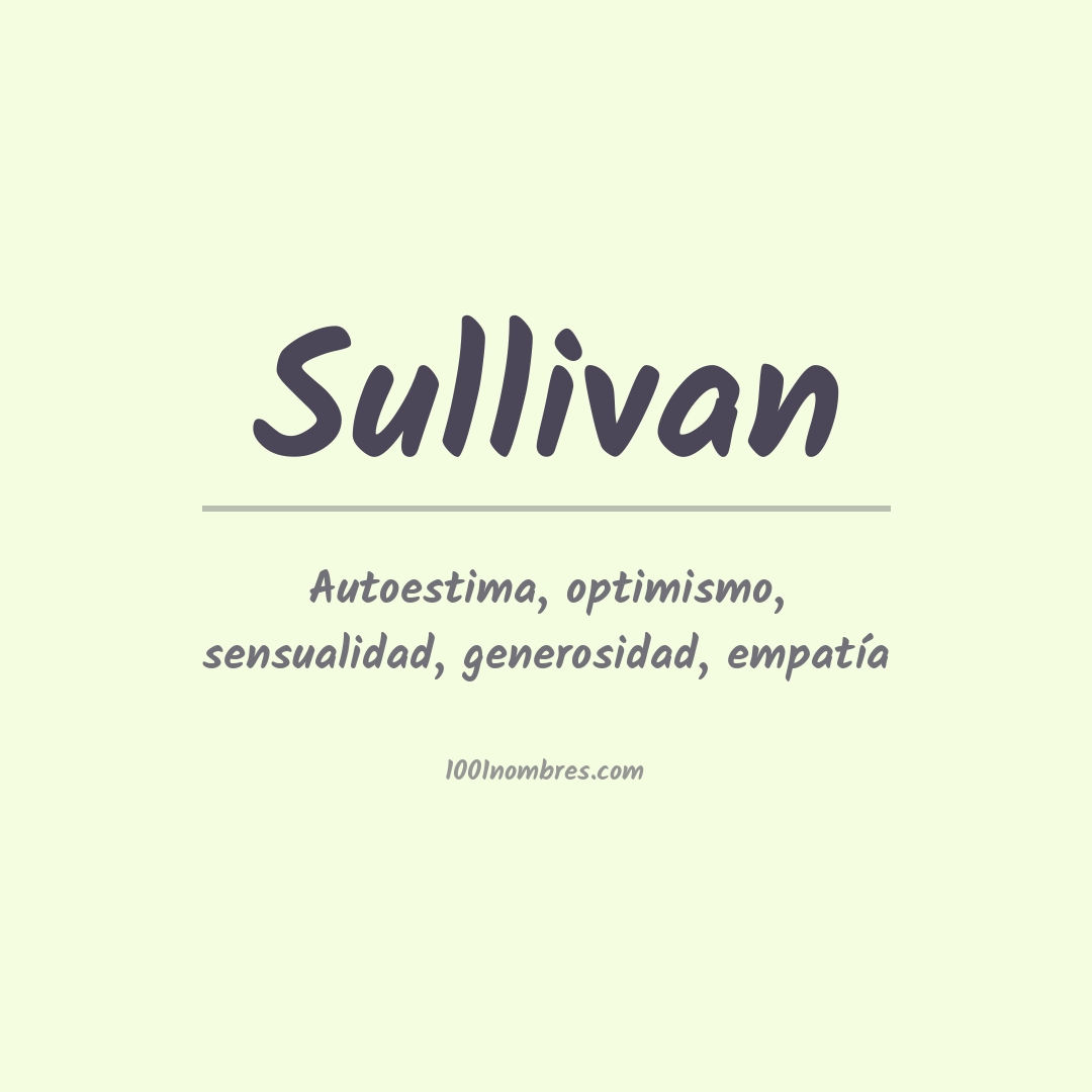 Significado del nombre Sullivan