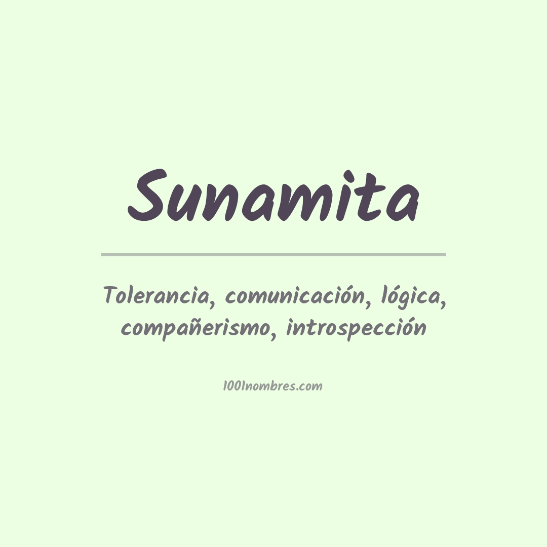 Significado del nombre Sunamita