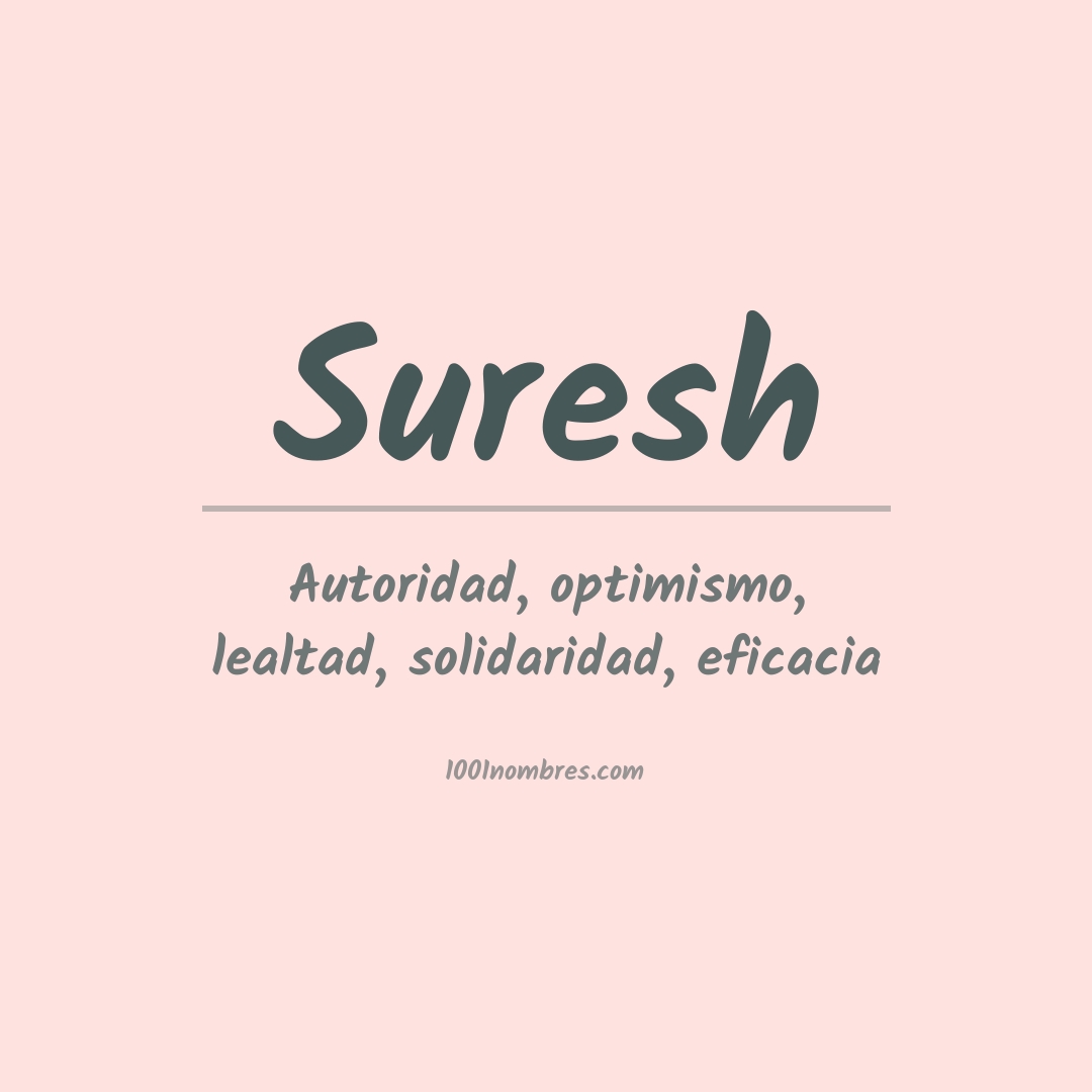 Significado del nombre Suresh