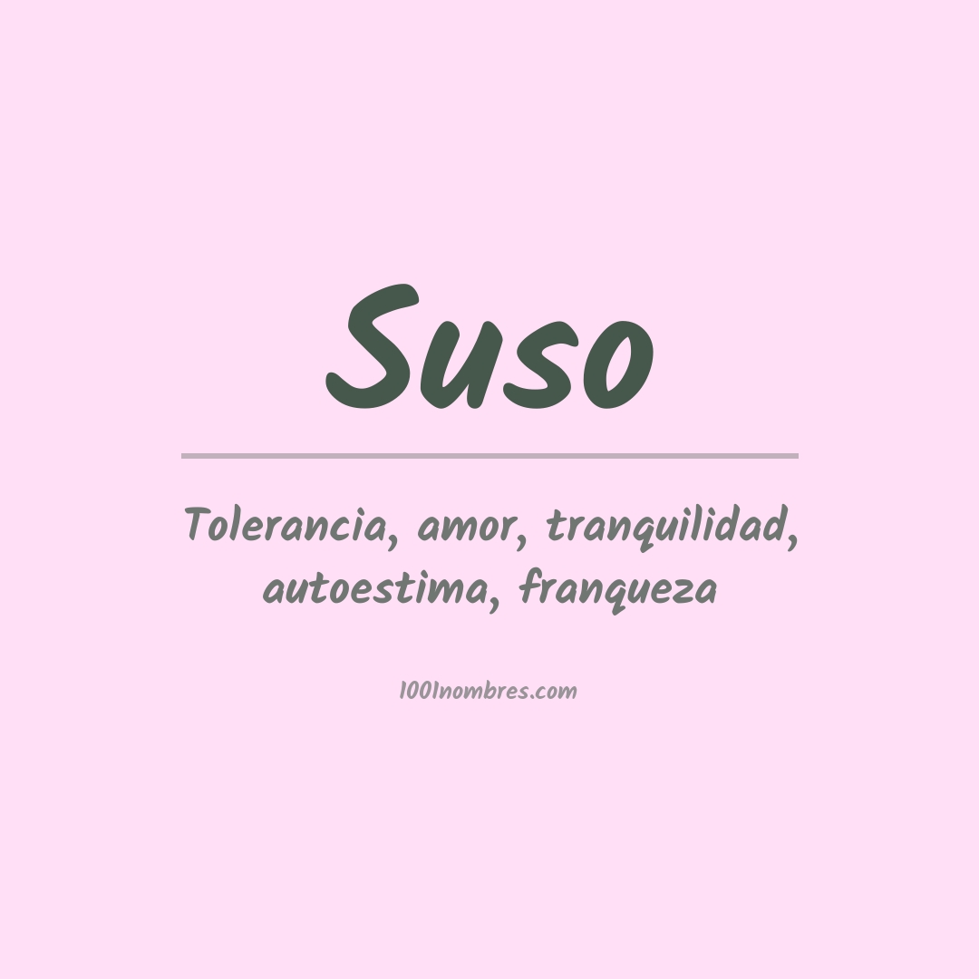 Significado del nombre Suso