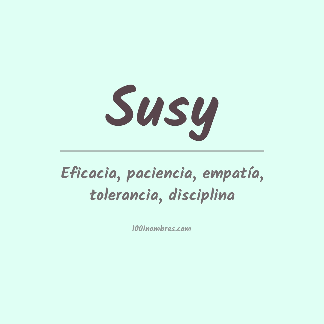 Significado del nombre Susy