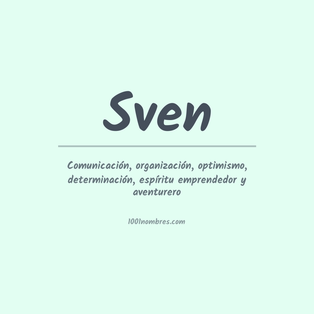 Significado del nombre Sven