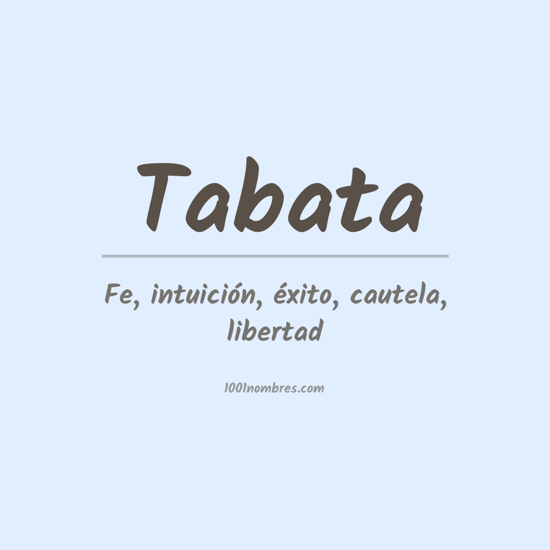 Significado del nombre Tabata