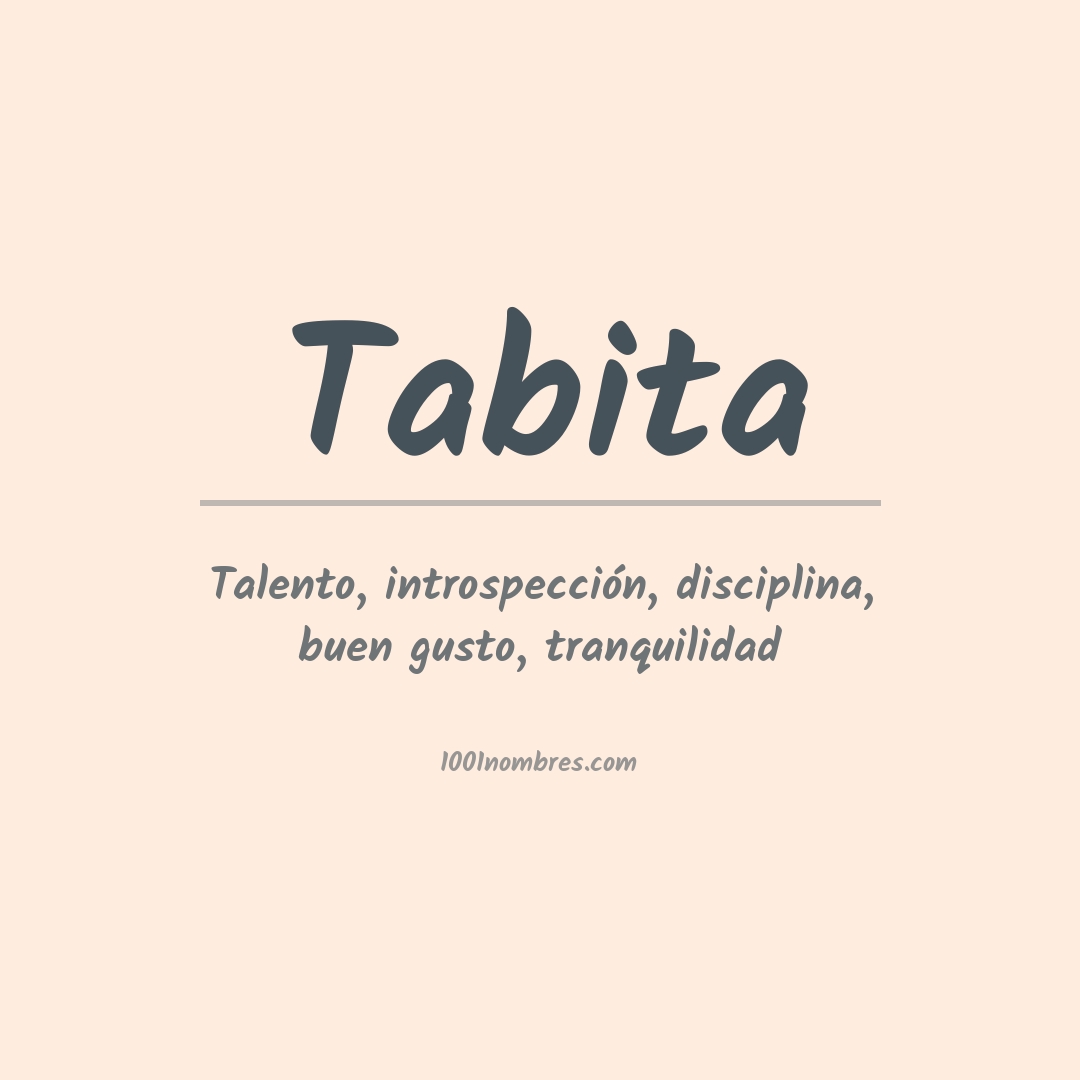 Significado del nombre Tabita