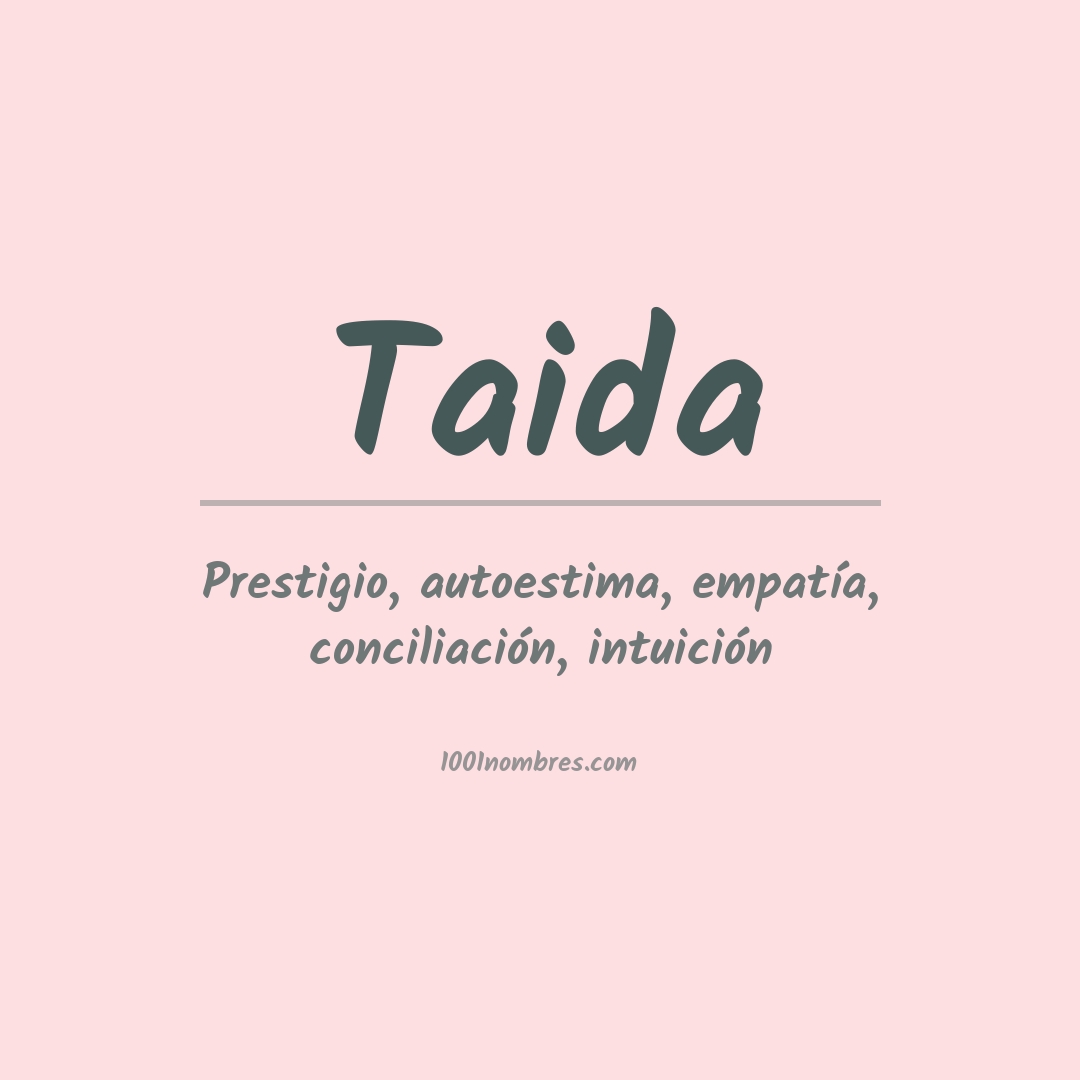 Significado del nombre Taida Significado del nombre Taida