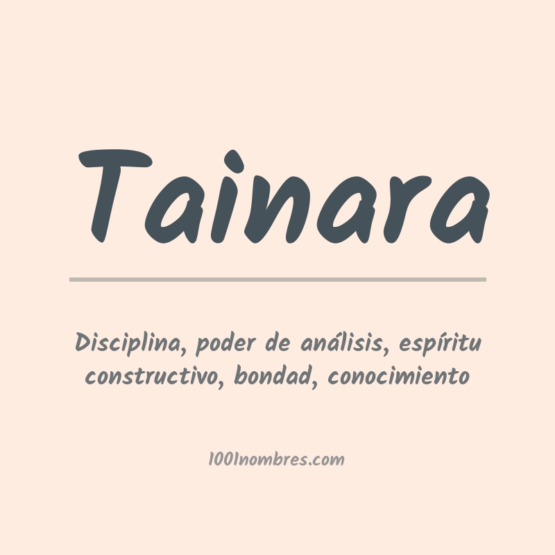 Significado del nombre Tainara