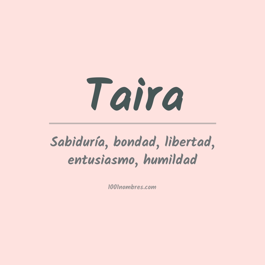 Significado del nombre Taira