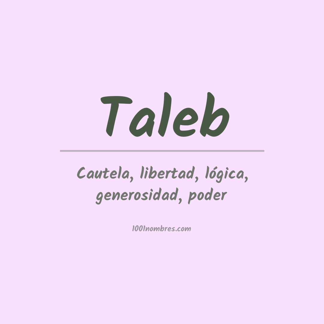 Significado del nombre Taleb