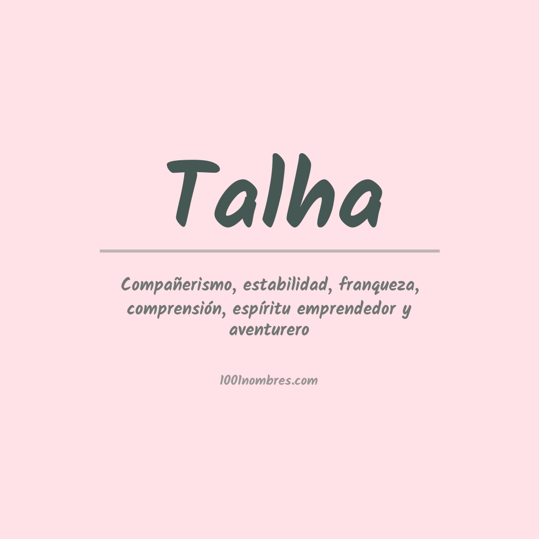 Significado del nombre Talha