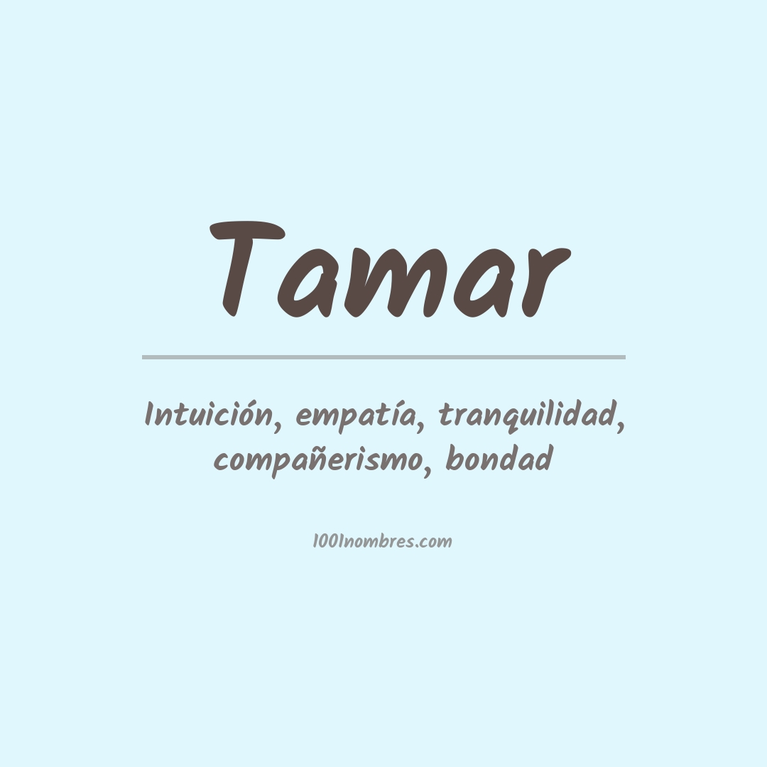 Significado del nombre Tamar