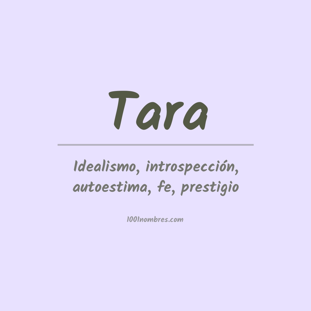 Significado del nombre Tara