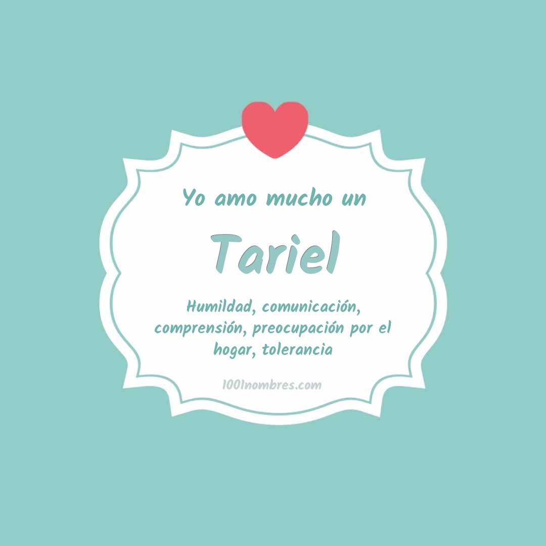 Yo amo mucho Tariel Yo amo mucho Tariel