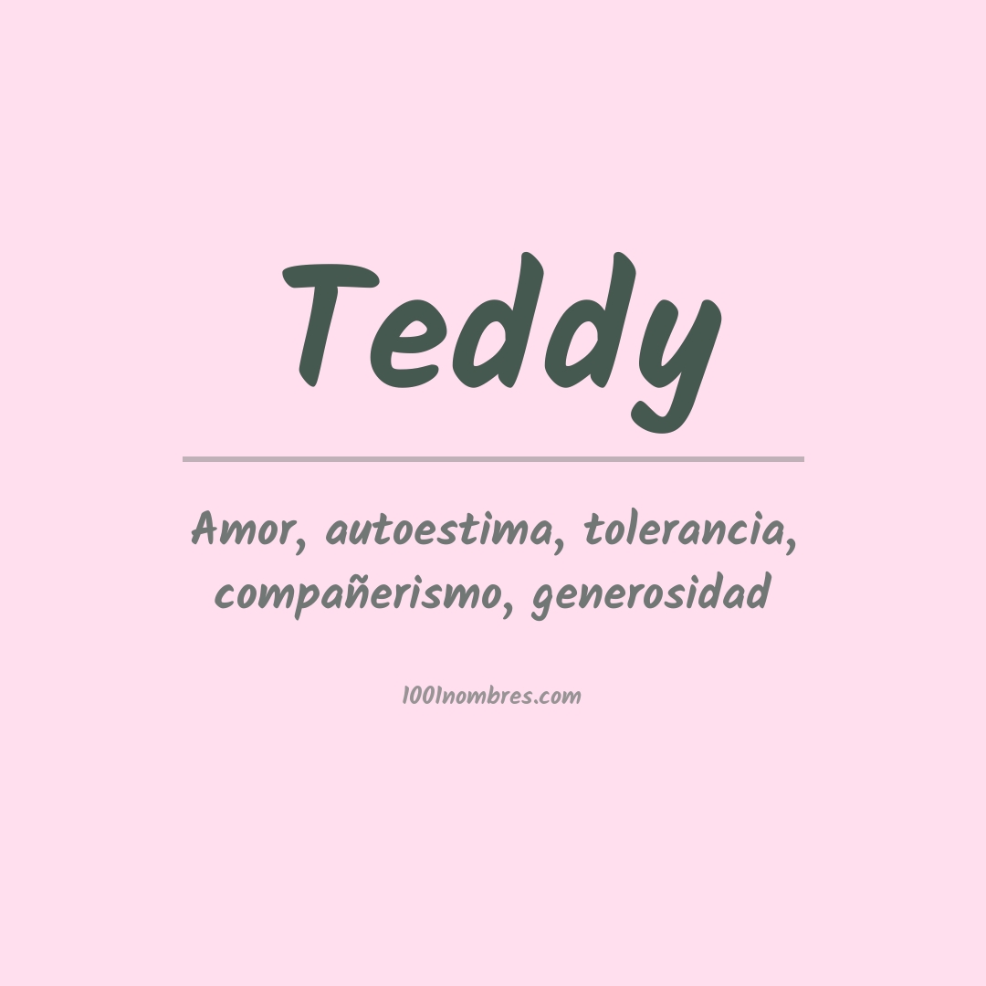 Significado del nombre Teddy