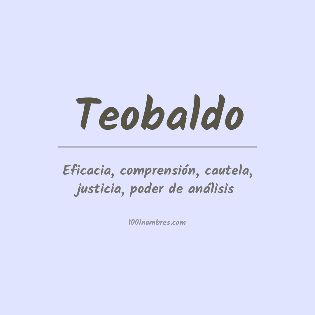 Significado del nombre Teobaldo