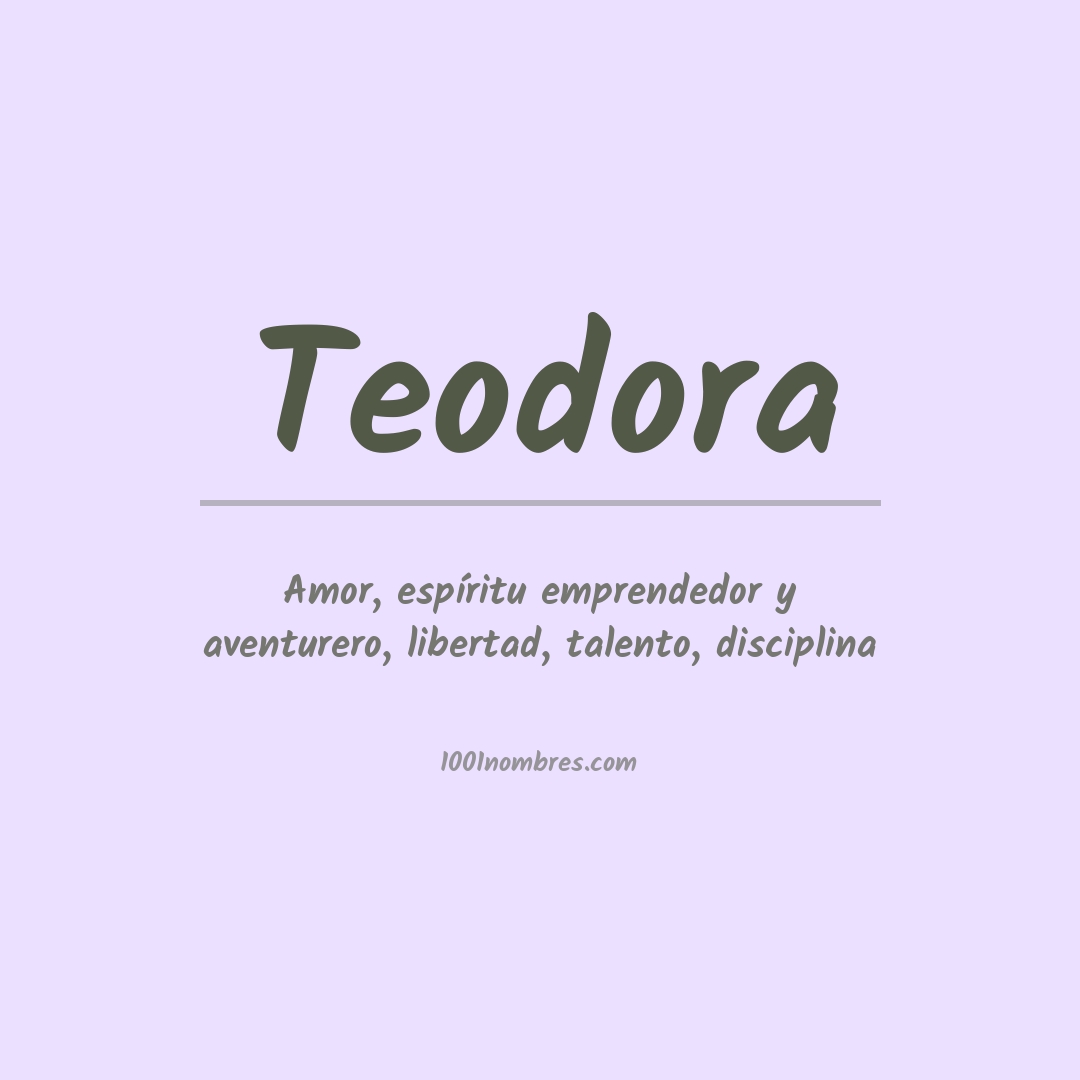 Significado del nombre Teodora
