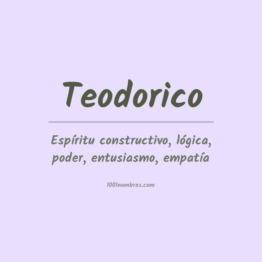 Significado del nombre Teodorico