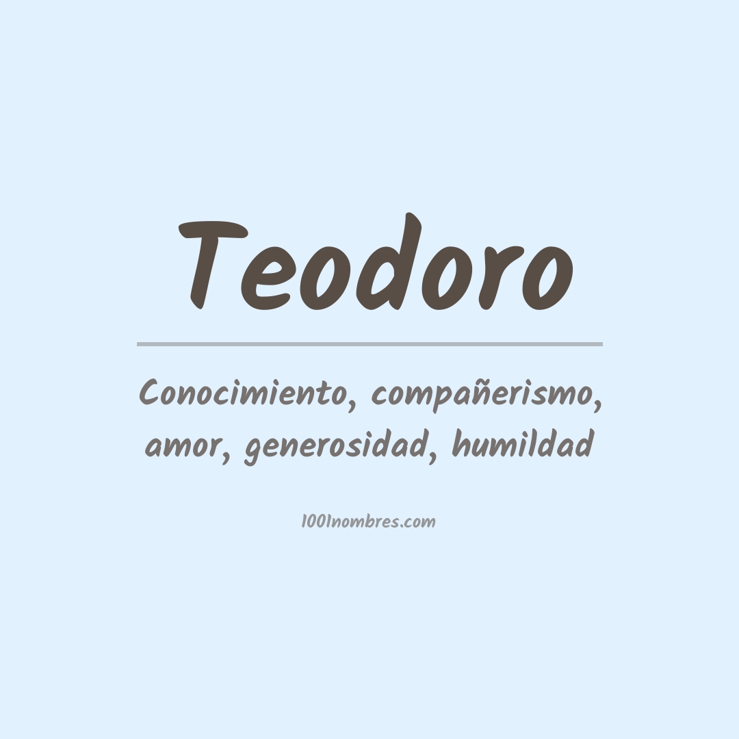 Significado do nome Teodoro