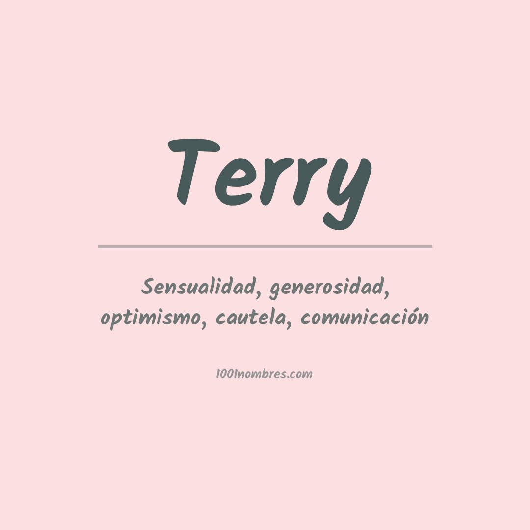 Significado del nombre Terry