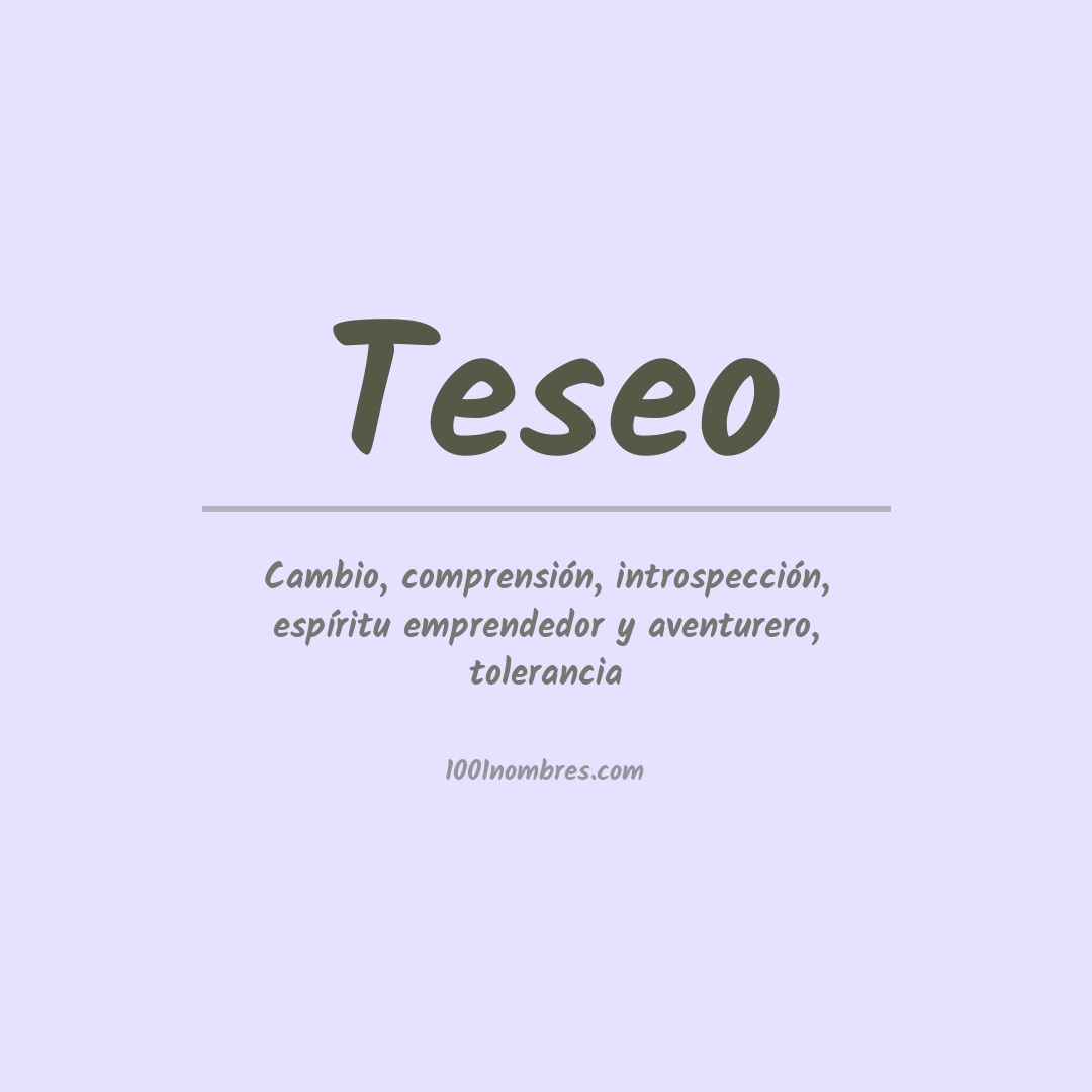 Significado del nombre Teseo