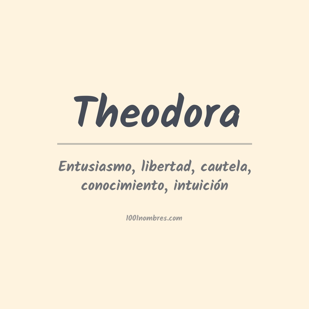 Significado del nombre Theodora