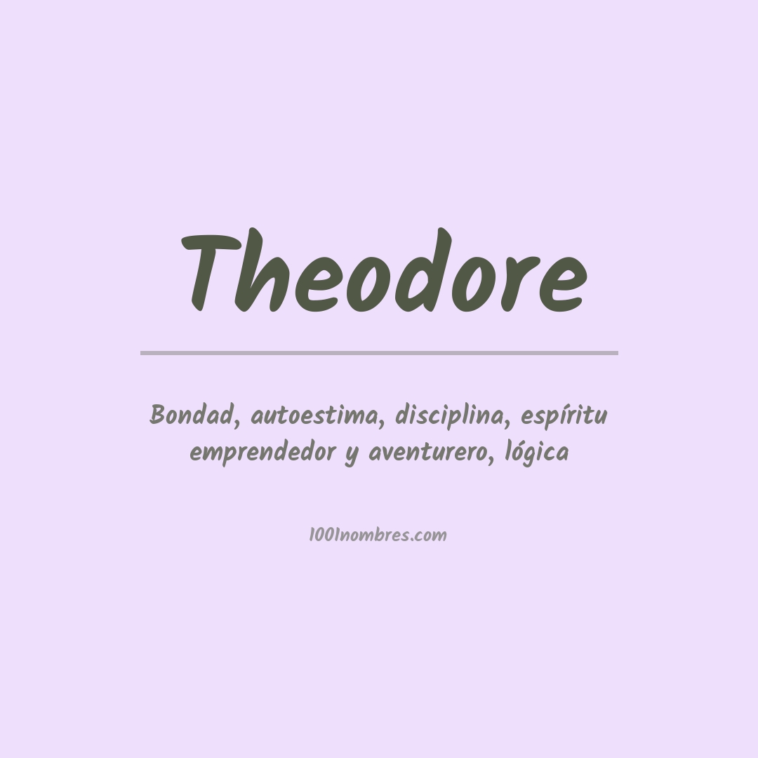 Significado del nombre Theodore