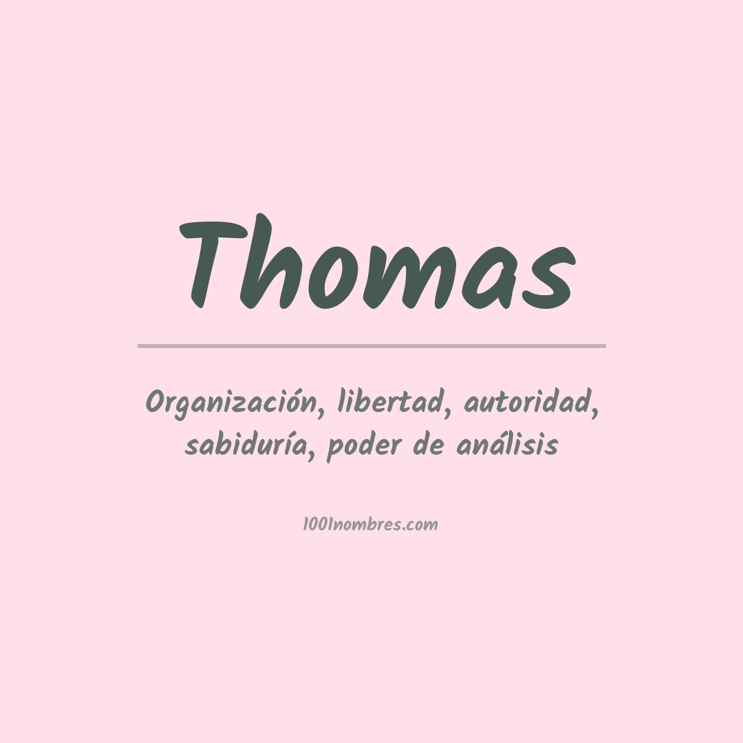 Significado del nombre Thomas