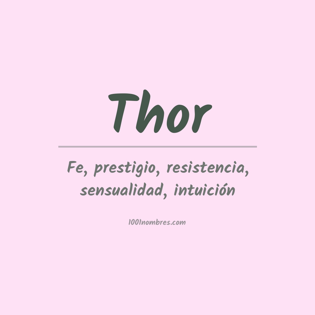 Significado del nombre Thor