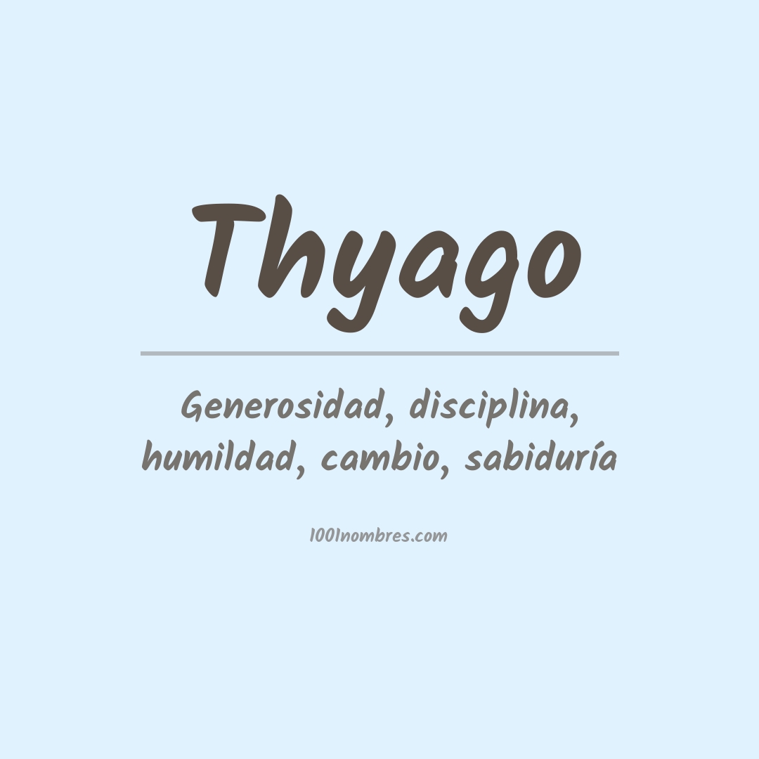 Significado del nombre Thyago
