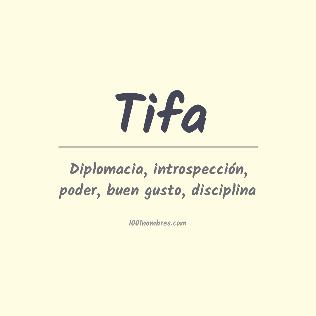 Significado Del Nombre Tifa