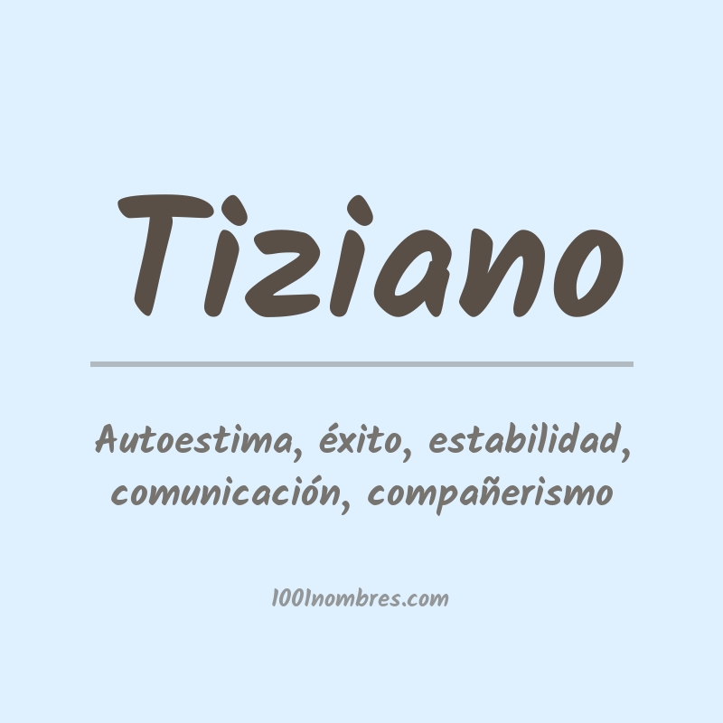 Significado del nombre Tiziano