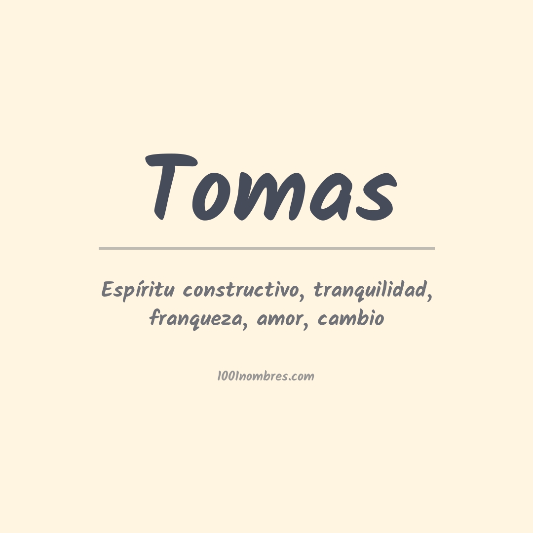 Significado do nome Tomas