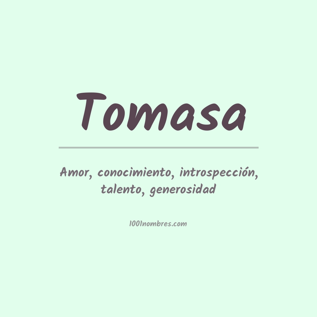 Significado del nombre Tomasa