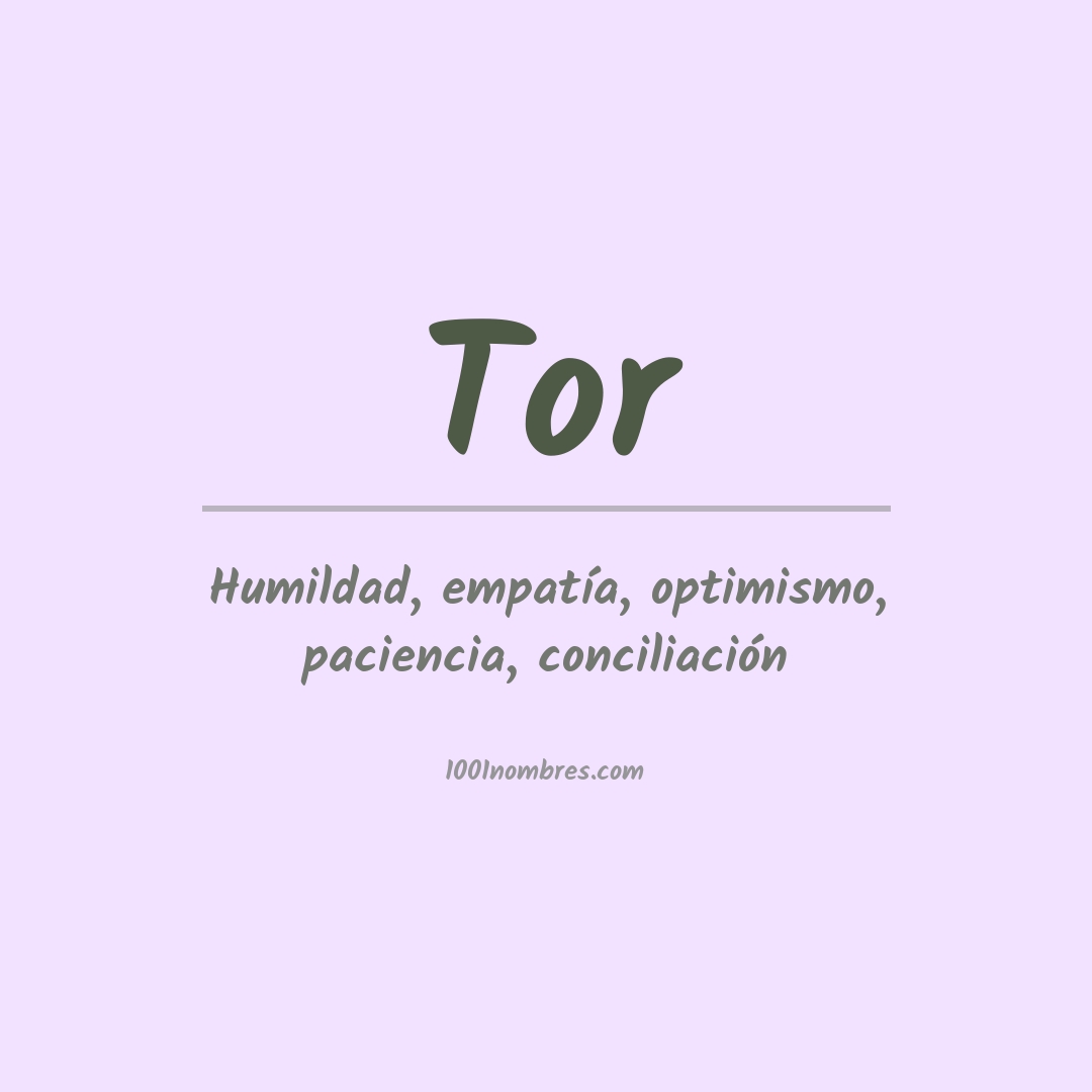 Significado del nombre Tor