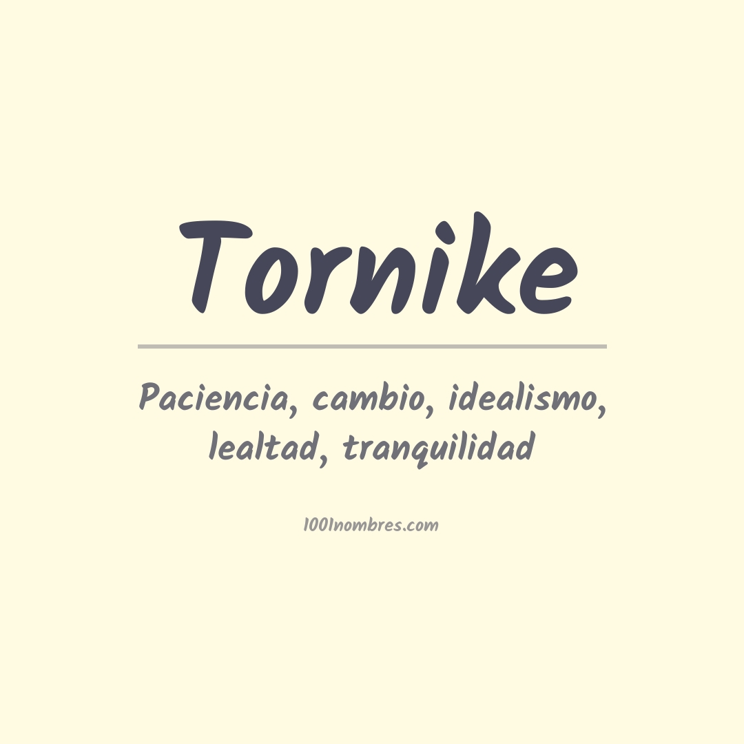 Significado del nombre Tornike