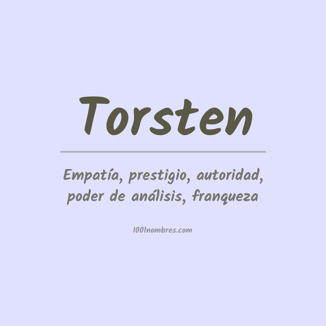 Significado del nombre Torsten