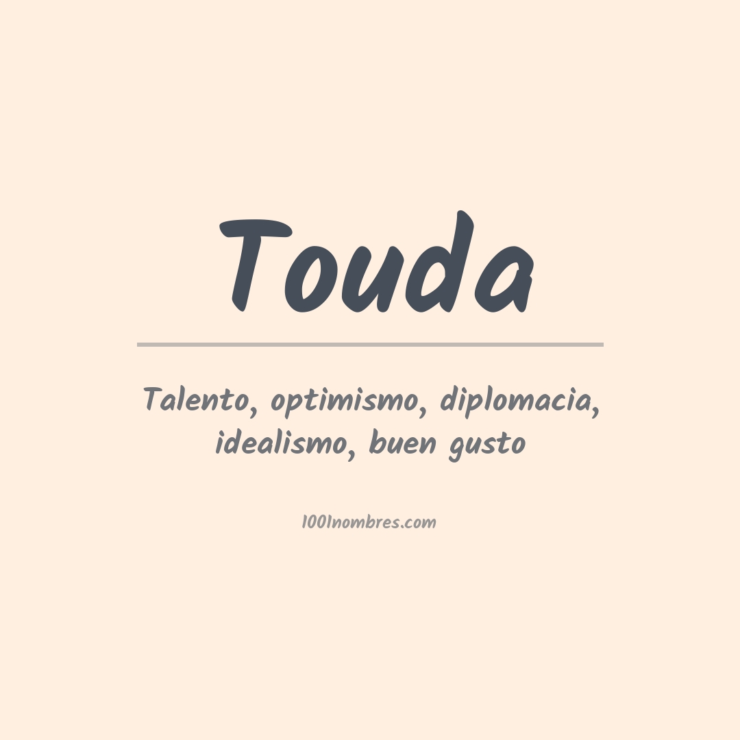 Significado do nome Touda
