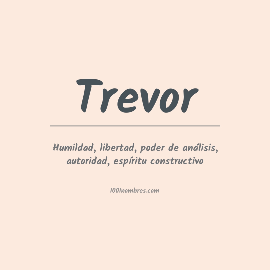Significado del nombre Trevor