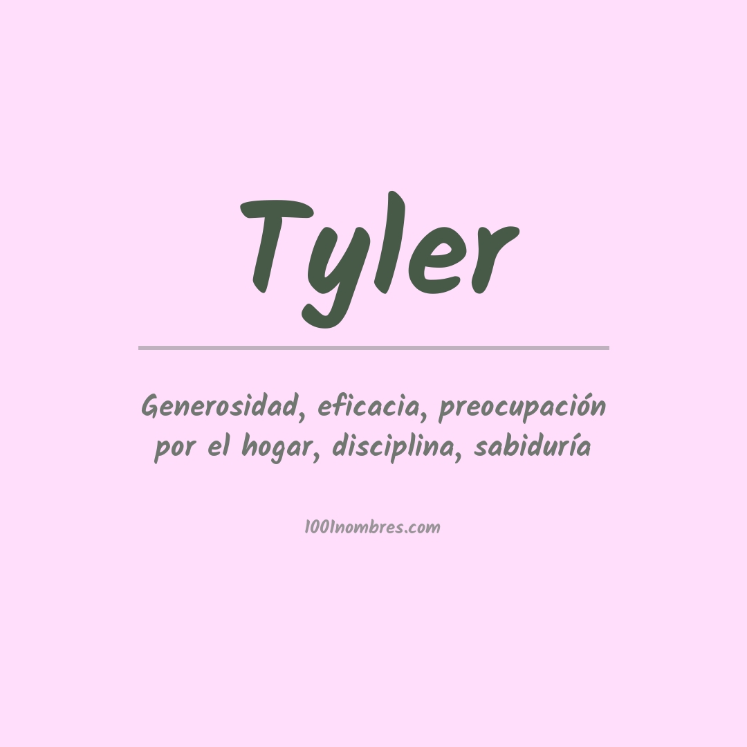 Significado del nombre Tyler